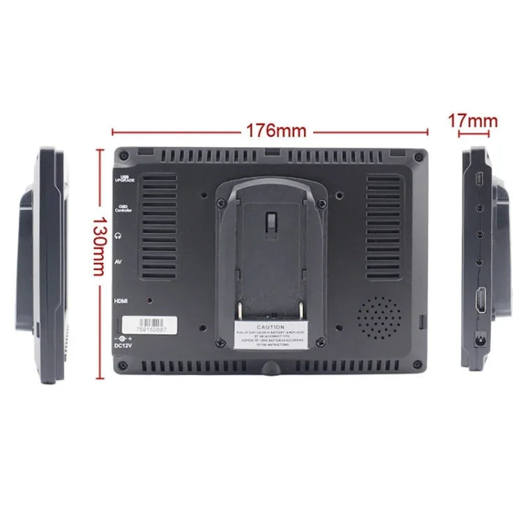 FEELWORLD FW-759 7-Zoll-Slim-Design-Kamera-Feldmonitor (1280 x 800 Pixel) mit HDMI- und 1080p-Auflösung