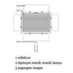 YONGNUO YN900 900-teiliges LED-Beleuchtungs-Dimm-Studio-Videolicht 3200K-5500K, YN900