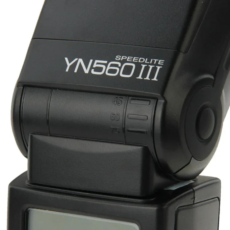 YN-560 III Kabelloser Blitz mit extrem großer Reichweite und Metall-Blitzschuh für Canon / Nikon / Pentax / Olympus DSLR-Kameras, YN-560 III