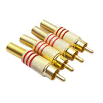 JL0924 3,5mm Cinch-Buchsenstecker (10 Stück in einer Packung, der Preis gilt für 10 Stück), JL0924 3,5mm Cinch (Rot)