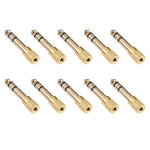 6,35mm Stecker zu 3,5mm Buchse Audioadapter (10 Stück pro Packung, Preis gilt für 10 Stück), 6,35mm Stecker zu 3,5mm Buchse