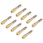 6,35mm Stecker zu 3,5mm Buchse Audioadapter (10 Stück pro Packung, Preis gilt für 10 Stück), 6,35mm Stecker zu 3,5mm Buchse