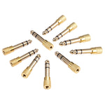 6,35mm Stecker zu 3,5mm Buchse Audioadapter (10 Stück pro Packung, Preis gilt für 10 Stück), 6,35mm Stecker zu 3,5mm Buchse