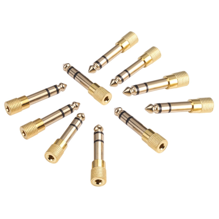 6,35mm Stecker zu 3,5mm Buchse Audioadapter (10 Stück pro Packung, Preis gilt für 10 Stück), 6,35mm Stecker zu 3,5mm Buchse