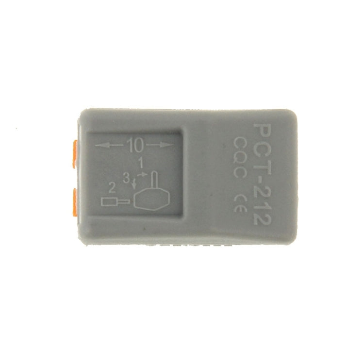 10 Stück Universeller kompakter 2-Pin Push-Klemme lötfreier Drahtverbinder, 2 Pin