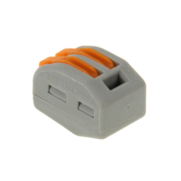 10 Stück Universeller kompakter 2-Pin Push-Klemme lötfreier Drahtverbinder, 2 Pin