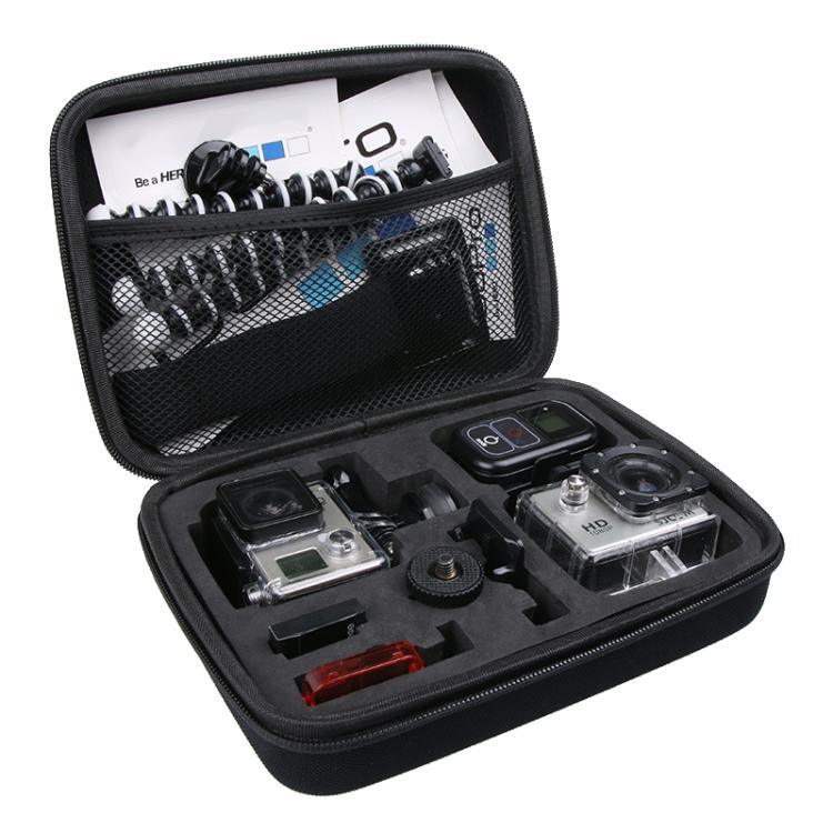 Stoßfeste, tragbare Aufbewahrungstasche für GoPro, Insta360, DJI und andere Action-Kameras, Größe: 22,5 cm x 16 cm x 6 cm