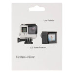 Ultraklare LCD-Displayschutzfolie + Gehäuseglas-Linsenschutzfolie für GoPro HERO4 Silver Kamera, HERO4 Silver