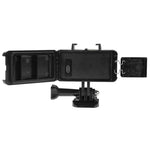 30 m wasserdichte Videoleuchte mit 3 Modi, Taschenlampe mit Basishalterung und Schraube für GoPro, Insta360, DJI und andere Action-Kameras, 30 m wasserdicht