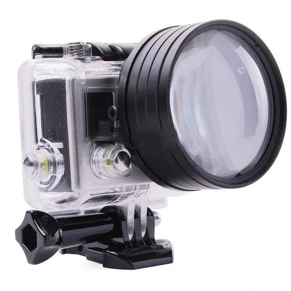 6-in-1 58-mm-Nahaufnahmefilter/Makrofilter + Filteradapterring für GoPro HERO3, 6 in 1 58 mm