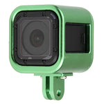 Gehäuse aus CNC-gefräster Aluminiumlegierung mit Schutzhülle und Versicherungsrückseite für GoPro HERO5 Session /HERO4 Session /HERO Session, HERO5 Session (Schwarz), HERO5 Session (Silber), HERO5 Session (Rot), HERO5 Session (Gold), HERO5 Session (Grün)
