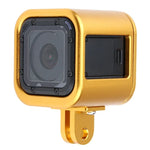 Gehäuse aus CNC-gefräster Aluminiumlegierung mit Schutzhülle und Versicherungsrückseite für GoPro HERO5 Session /HERO4 Session /HERO Session, HERO5 Session (Schwarz), HERO5 Session (Silber), HERO5 Session (Rot), HERO5 Session (Gold), HERO5 Session (Grün)
