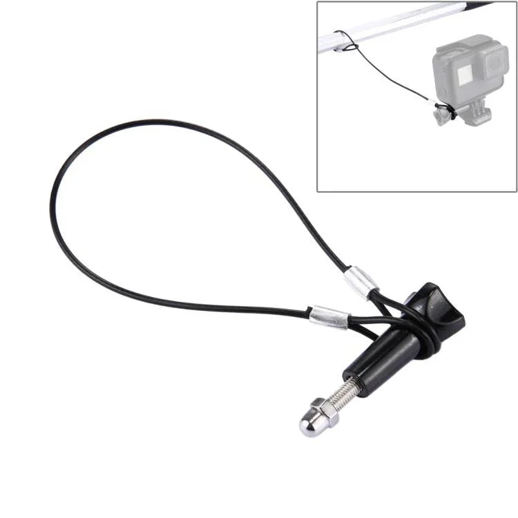 Edelstahl-Trageband mit Schraube für GoPro HERO11 Black/HERO10 Black/HERO9 Black/HERO8 Black/7/6/5/5 Session/4/3+/3/2/1, Länge: 31,5 cm