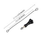 Edelstahl-Trageband mit Schraube für GoPro HERO11 Black/HERO10 Black/HERO9 Black/HERO8 Black/7/6/5/5 Session/4/3+/3/2/1, Länge: 31,5 cm