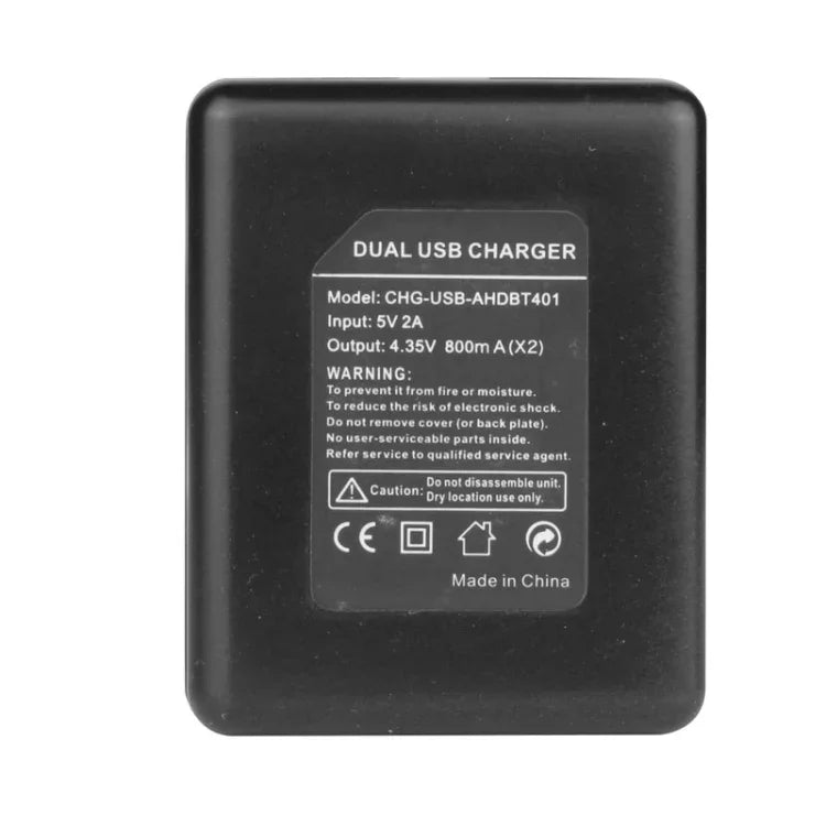 USB-Doppelakku-Reiseladegerät für GoPro HERO4 (AHDBT-401), für GoPro HERO4