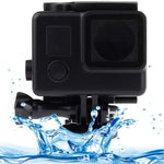 Schwarze Edition Wasserdichtes Gehäuse mit Schnallenhalterung für GoPro HERO4/3+, wasserdicht bis 10 m