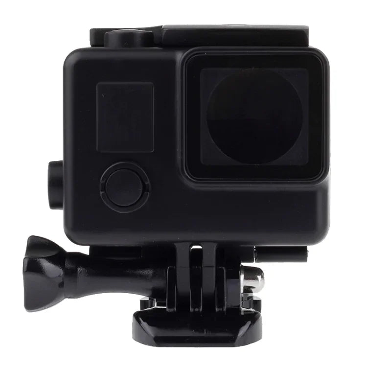 Schwarze Edition Wasserdichtes Gehäuse mit Schnallenhalterung für GoPro HERO4/3+, wasserdicht bis 10 m