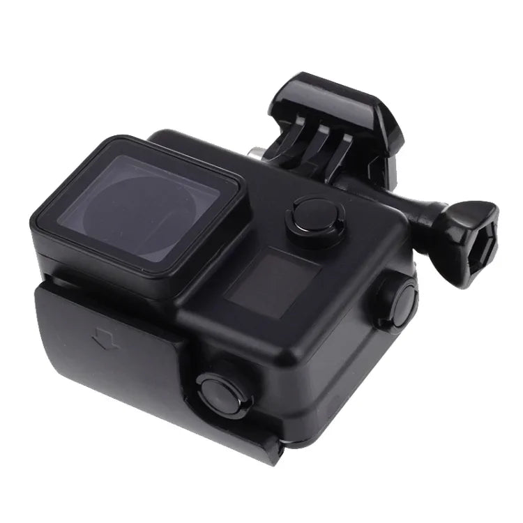 Schwarze Edition Wasserdichtes Gehäuse mit Schnallenhalterung für GoPro HERO4/3+, wasserdicht bis 10 m