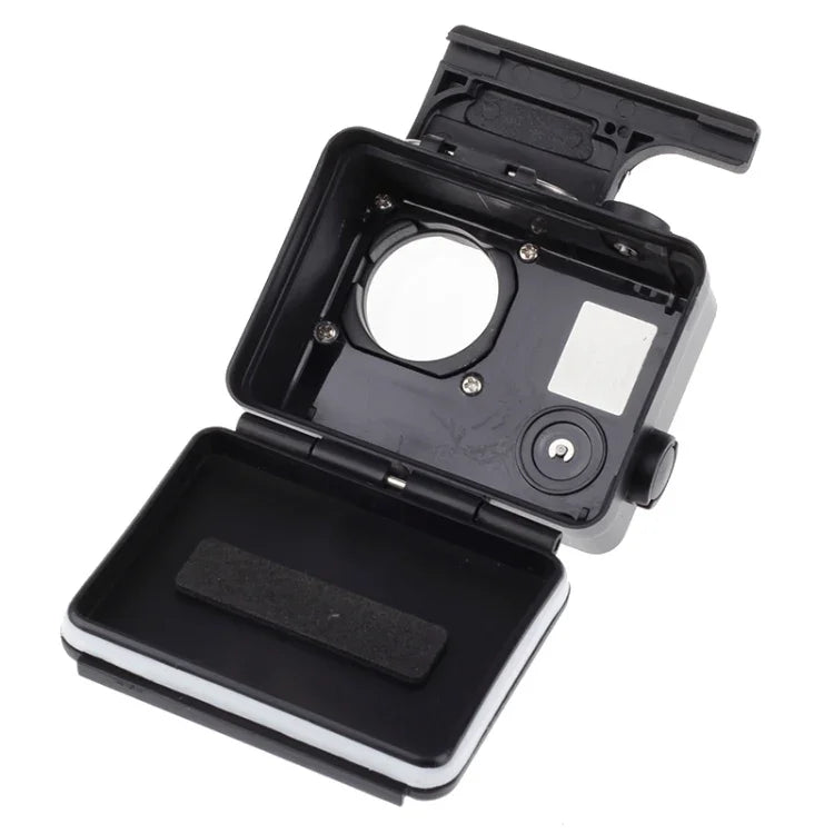 Schwarze Edition Wasserdichtes Gehäuse mit Schnallenhalterung für GoPro HERO4/3+, wasserdicht bis 10 m