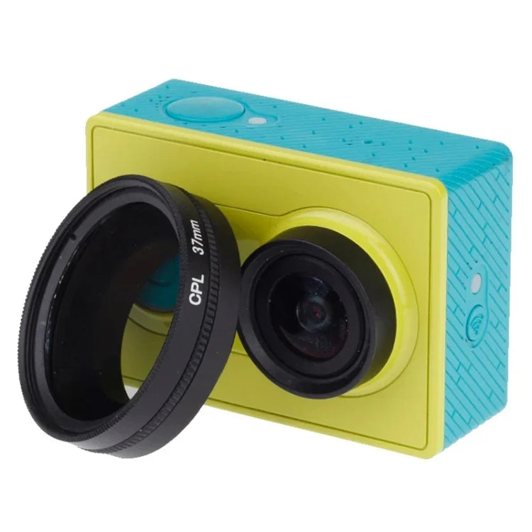 37-mm-CPL-Filter, zirkularer Polarisationsfilter mit Kappe für Xiaomi Xiaoyi 4K+ / 4K, Xiaoyi Lite, Xiaoyi Sport Kamera, 37-mm-CPL-Filter