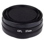 37-mm-CPL-Filter, zirkularer Polarisationsfilter mit Kappe für Xiaomi Xiaoyi 4K+ / 4K, Xiaoyi Lite, Xiaoyi Sport Kamera, 37-mm-CPL-Filter