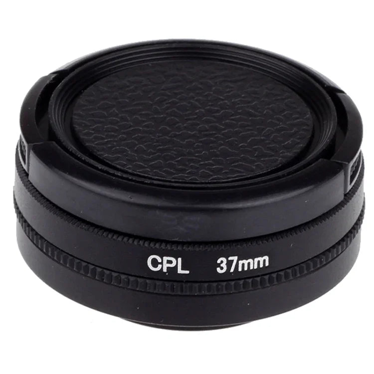 37-mm-CPL-Filter, zirkularer Polarisationsfilter mit Kappe für Xiaomi Xiaoyi 4K+ / 4K, Xiaoyi Lite, Xiaoyi Sport Kamera, 37-mm-CPL-Filter