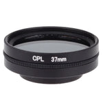 37-mm-CPL-Filter, zirkularer Polarisationsfilter mit Kappe für Xiaomi Xiaoyi 4K+ / 4K, Xiaoyi Lite, Xiaoyi Sport Kamera, 37-mm-CPL-Filter