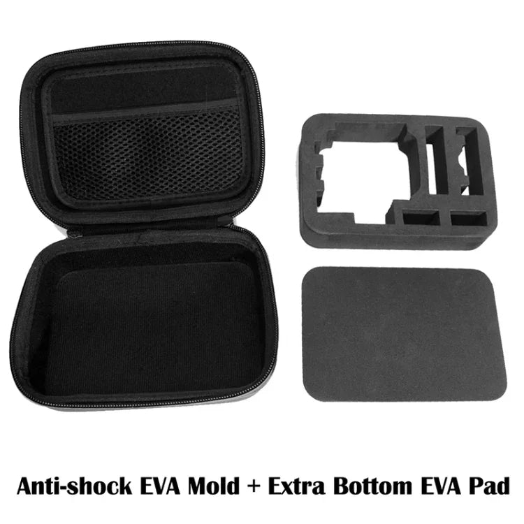 Stoßfeste, wasserdichte Reisetasche für GoPro, Insta360, DJI und andere Action-Kameras, Größe: 16 cm x 12 cm x 7 cm