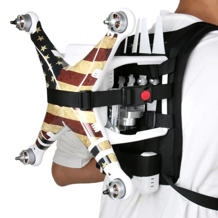 Mehrzweck-Rucksack-Tragetasche mit Schultergurt für DJI Phantom 3 / 2 / 1 / Vision+, inklusive Transportmöglichkeit für Quadcopter, Fernsteuerung, Akku und Propeller.