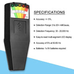 5-LED Elektromagnetischer Strahlungsdetektor EMF-Messgerät Tester, Stil 2 Weiß, Stil 2 Schwarz