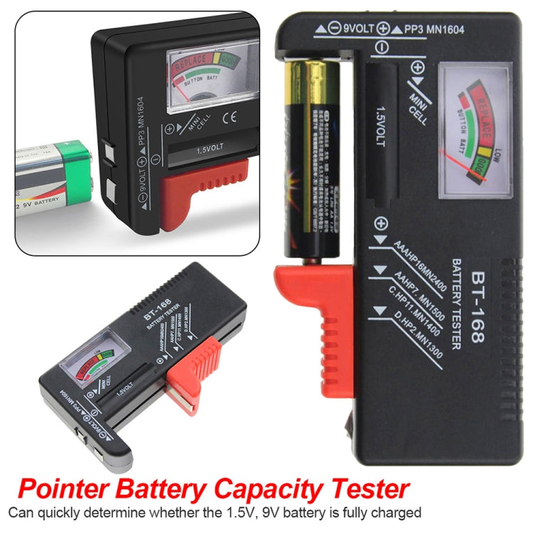 Universeller Batterietester für 1,5V AAA, AA und 9V 6F22 Batterien