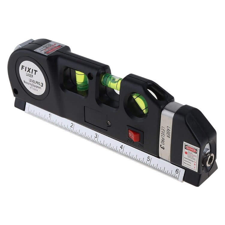 Laser-Wasserwaage mit Maßband Pro 3 (250cm), LV-03