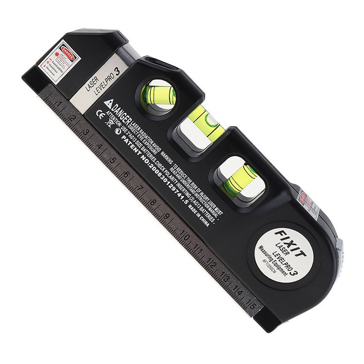 Laser-Wasserwaage mit Maßband Pro 3 (250cm), LV-03