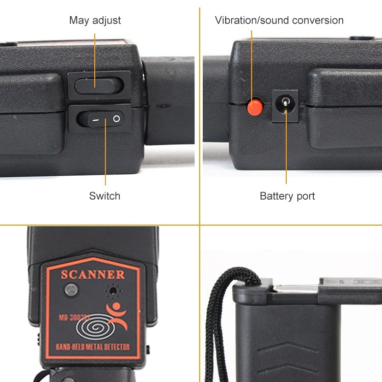 Super Scanner Stab Metalldetektor (MD-3003B1), MD-3003B1