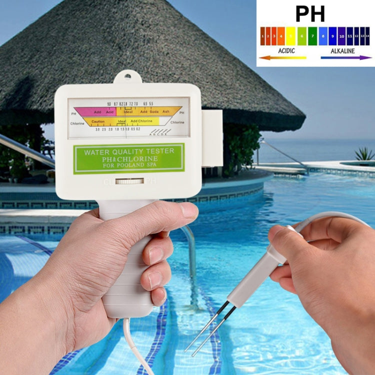 Heim-Schwimmbad Wasser PH / CL2 Tester, Kabellänge: 1,2m