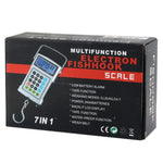 7-in-1 Multifunktions-Elektronische Fischhakenwaage (50 kg/20 g), 7-in-1 50 kg x 10 g