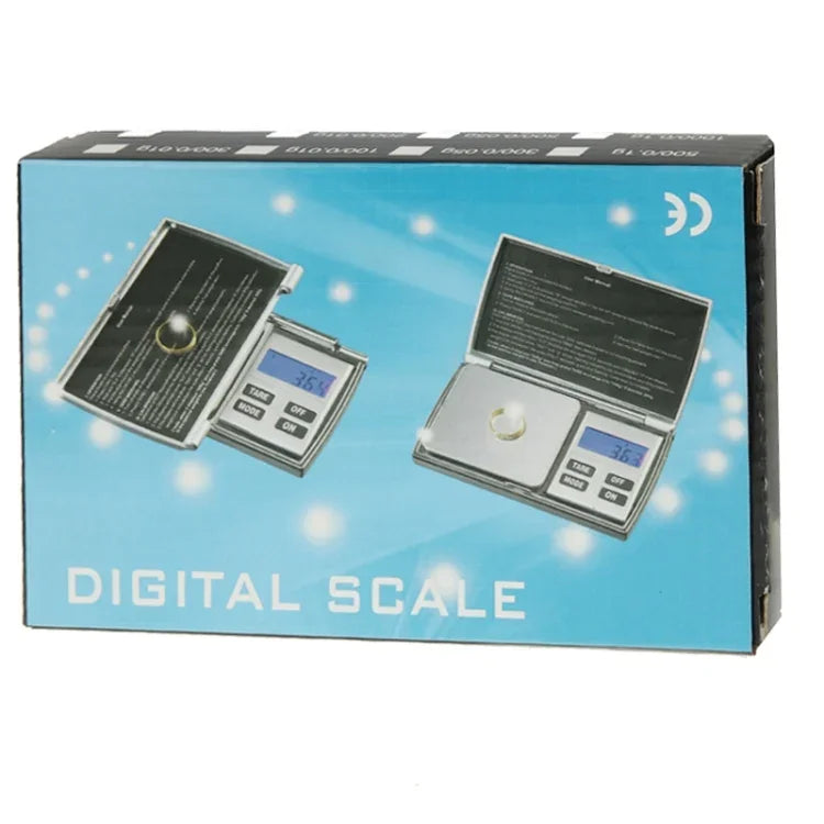 Digitale Waage mit aufklappbarem Display und LCD-Hintergrundbeleuchtung, 100 g / 0,01 g