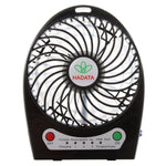 Hadata 4,3 Zoll Tragbarer USB / Li-Ion Akku Betrieben Wiederaufladbarer Ventilator mit Dritter Windstufe & Clip