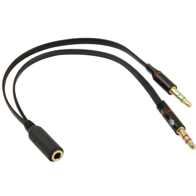 3,5mm Klinkenstecker zu 3,5mm Klinkenbuchse Audiokabeladapter, Gesamtlänge: 13cm, Schwarz