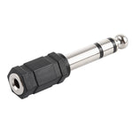 6,35 mm Stecker auf 3,5 mm Stereo-Klinkenadapter Buchse, 6,35 mm Stecker auf 3,5 mm Buchse