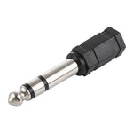 6,35 mm Stecker auf 3,5 mm Stereo-Klinkenadapter Buchse, 6,35 mm Stecker auf 3,5 mm Buchse