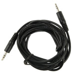3,5 mm Stecker Mini-Klinke Stereo-Audiokabel, Länge: 3m, Länge: 3m (Schwarz)