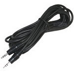 Aux-Kabel, 3,5 mm Stecker Mini-Klinke Stereo-Audiokabel, Länge: 1,5m, Länge: 1,5m (Schwarz)