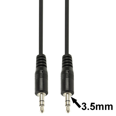 Aux-Kabel, 3,5 mm Stecker Mini-Klinke Stereo-Audiokabel, Länge: 1,5m, Länge: 1,5m (Schwarz)