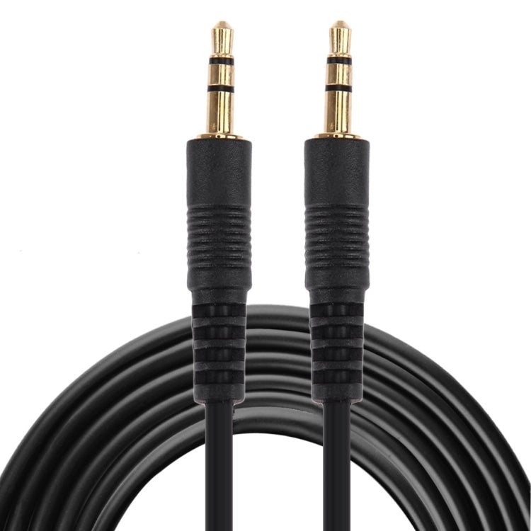 Aux-Kabel, 3,5 mm Stecker Mini-Klinke Stereo-Audiokabel, Länge: 3m (Schwarz + vergoldeter Stecker), Länge: 3m Schwarz, (vergoldet)