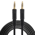 Aux-Kabel, 3,5 mm Stecker Mini-Klinke Stereo-Audiokabel, Länge: 3m (Schwarz + vergoldeter Stecker), Länge: 3m Schwarz, (vergoldet)