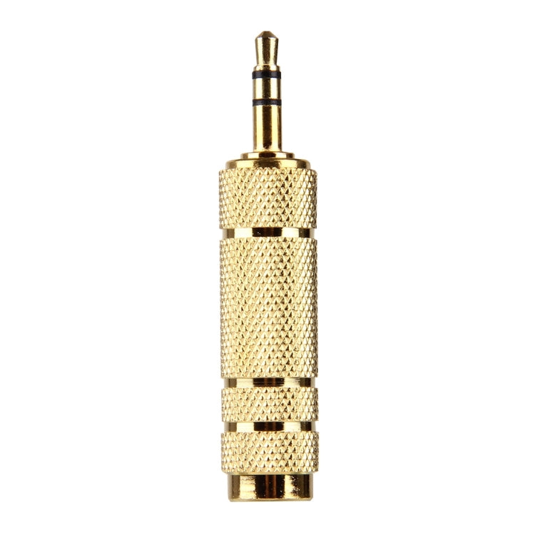 Vergoldeter 3,5 mm Stecker auf 6,35 mm Stereo-Klinkenadapter Buchse, 3,5 mm Stecker auf 6,35 Buchse