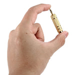 Vergoldeter 3,5 mm Stecker auf 6,35 mm Stereo-Klinkenadapter Buchse, 3,5 mm Stecker auf 6,35 Buchse