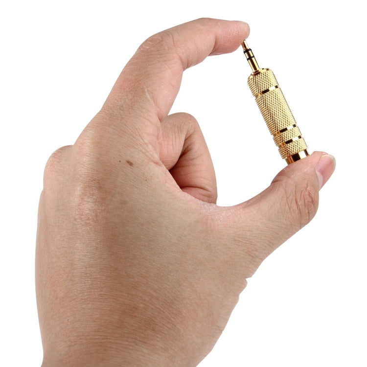 Vergoldeter 3,5 mm Stecker auf 6,35 mm Stereo-Klinkenadapter Buchse, 3,5 mm Stecker auf 6,35 Buchse
