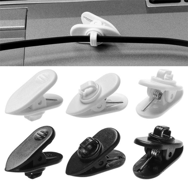 1000 Stück Drehbarer Kopfhörerkabel-Clip Klammer Halterung Kragen Kleidung